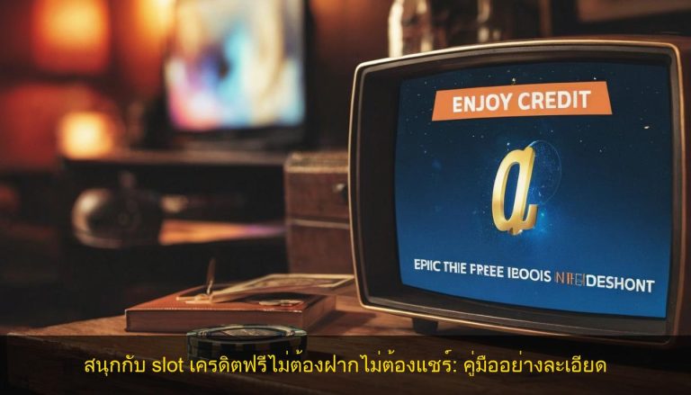 สนุกกับ slot เครดิตฟรีไม่ต้องฝากไม่ต้องแชร์: คู่มืออย่างละเอียด